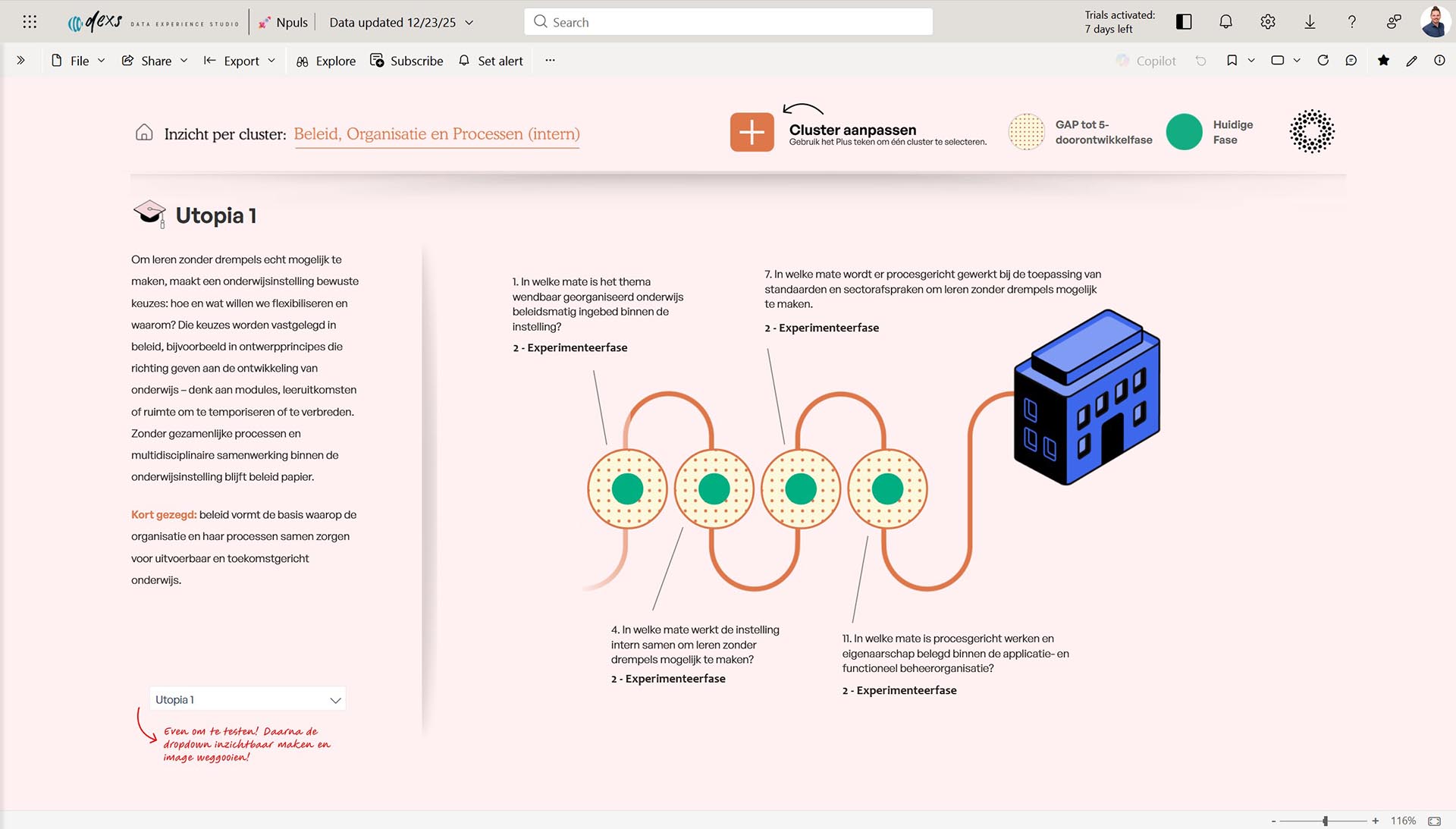 Npuls dashoard design