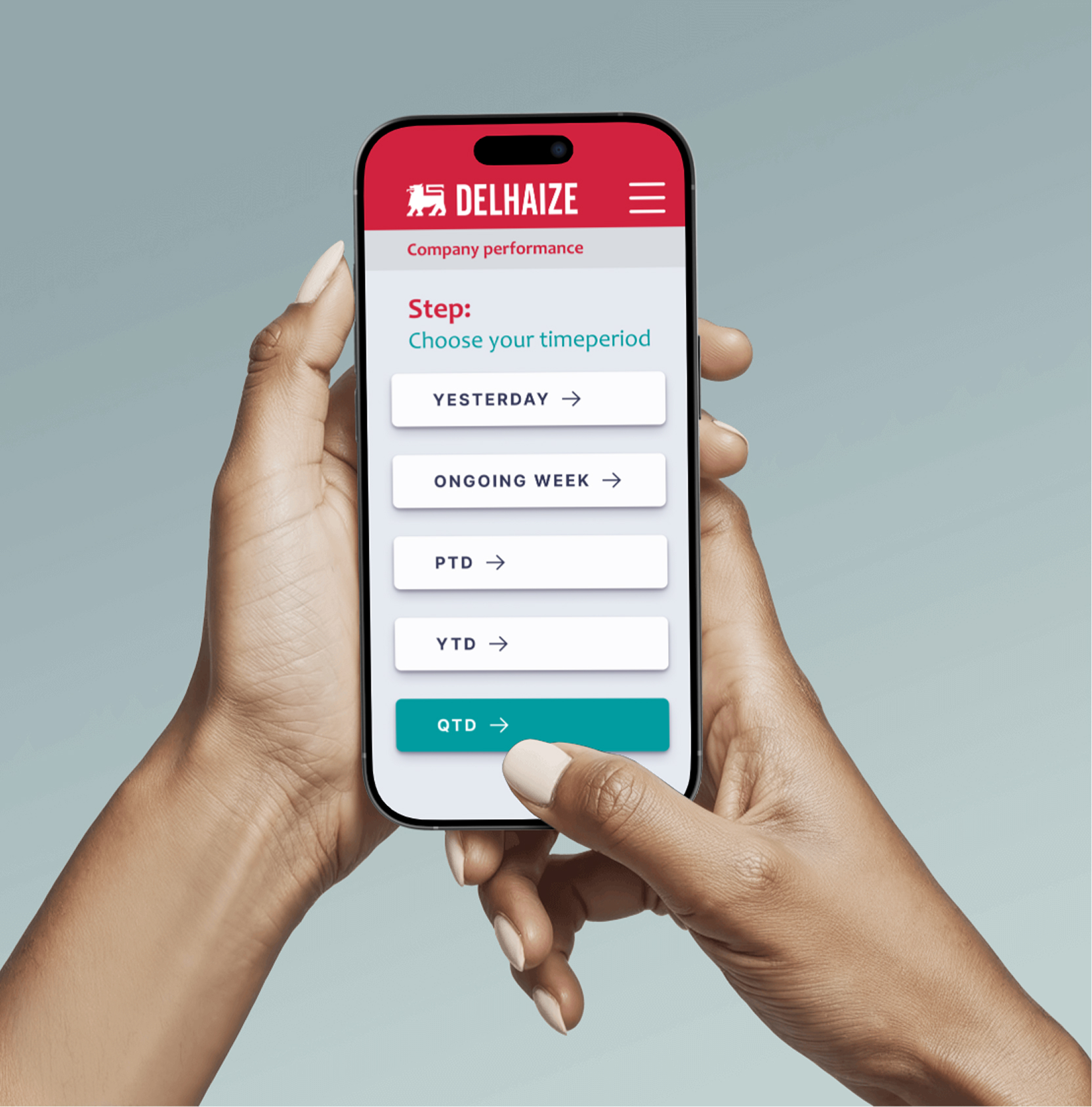 Power BI mobile design delhaize