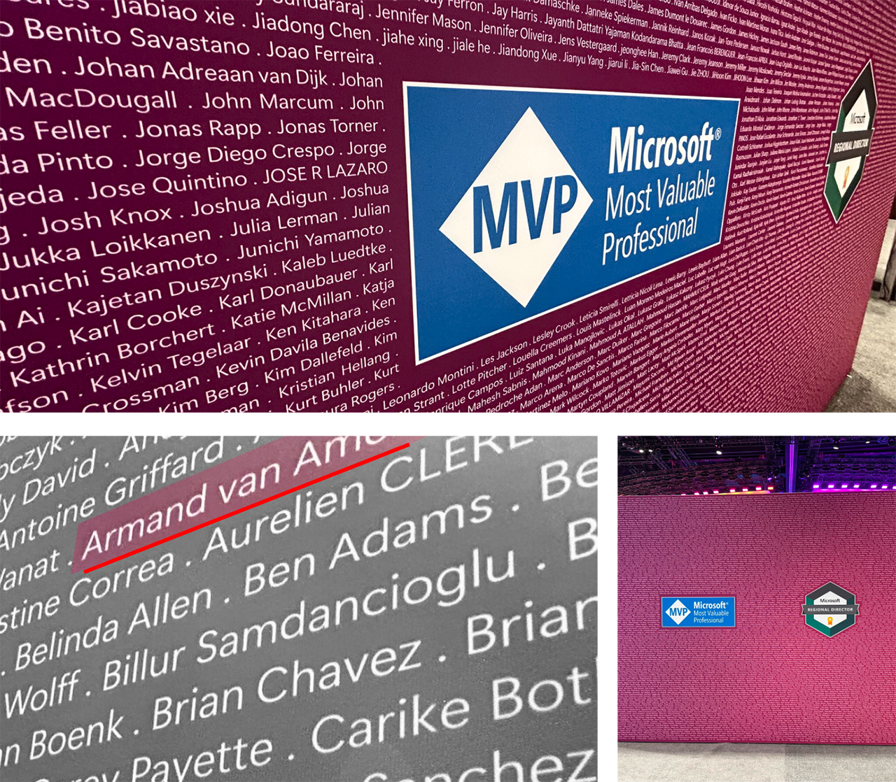 Wall of Fame bij Microsoft Ignite in Chicago