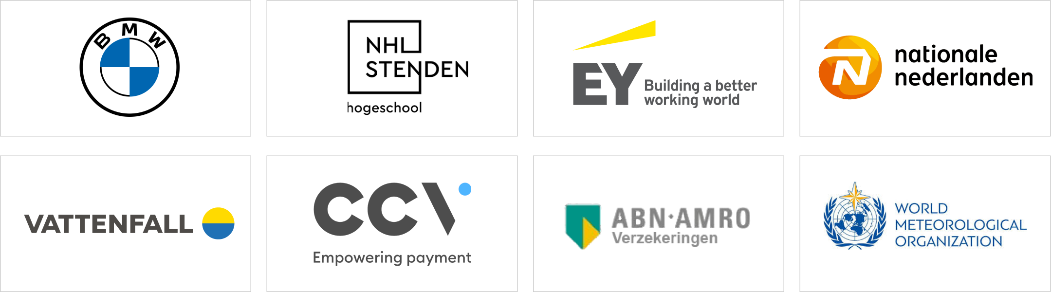 Geweldige bedrijven die in mij geloven!