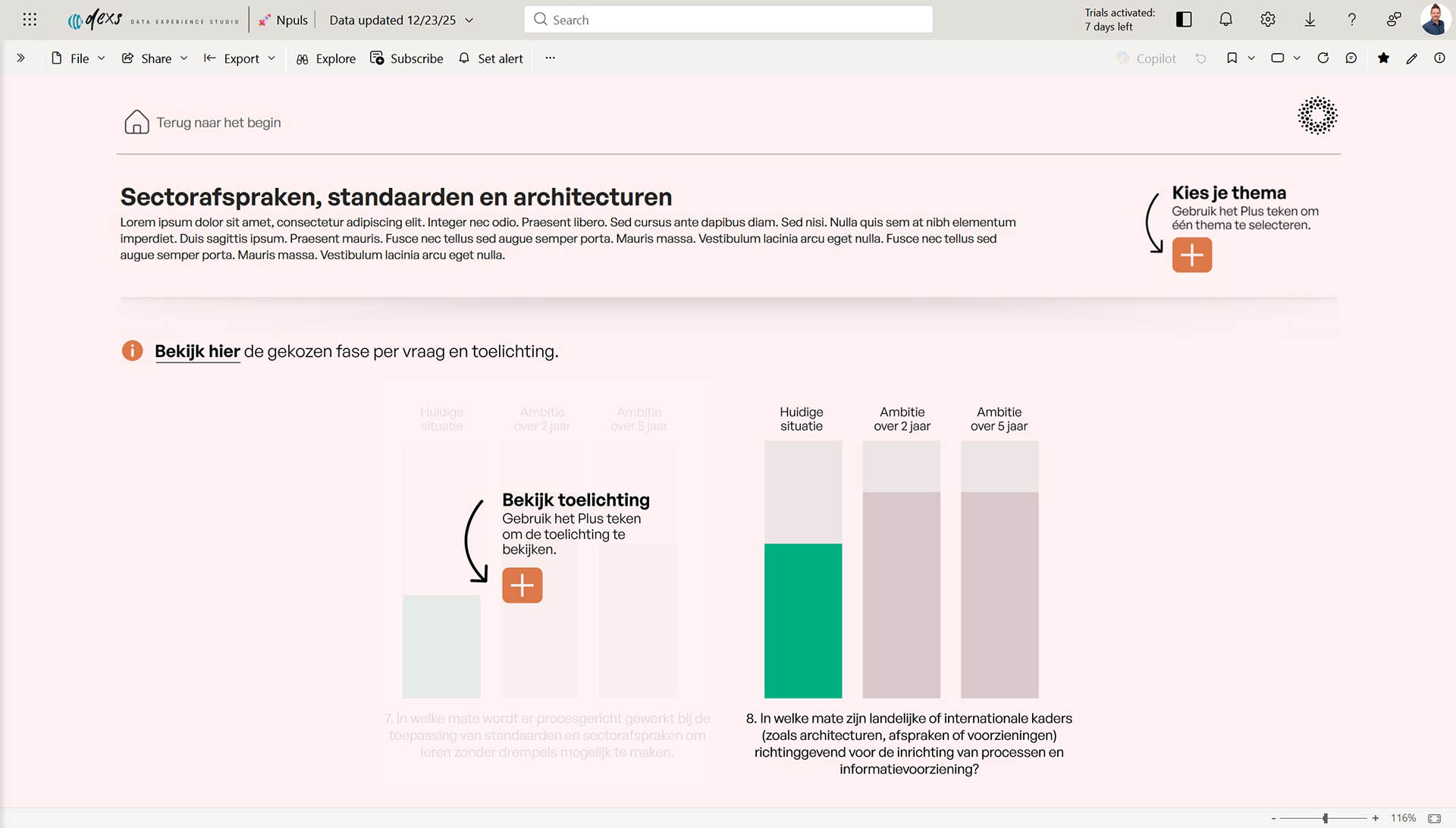 Npuls dashoard design