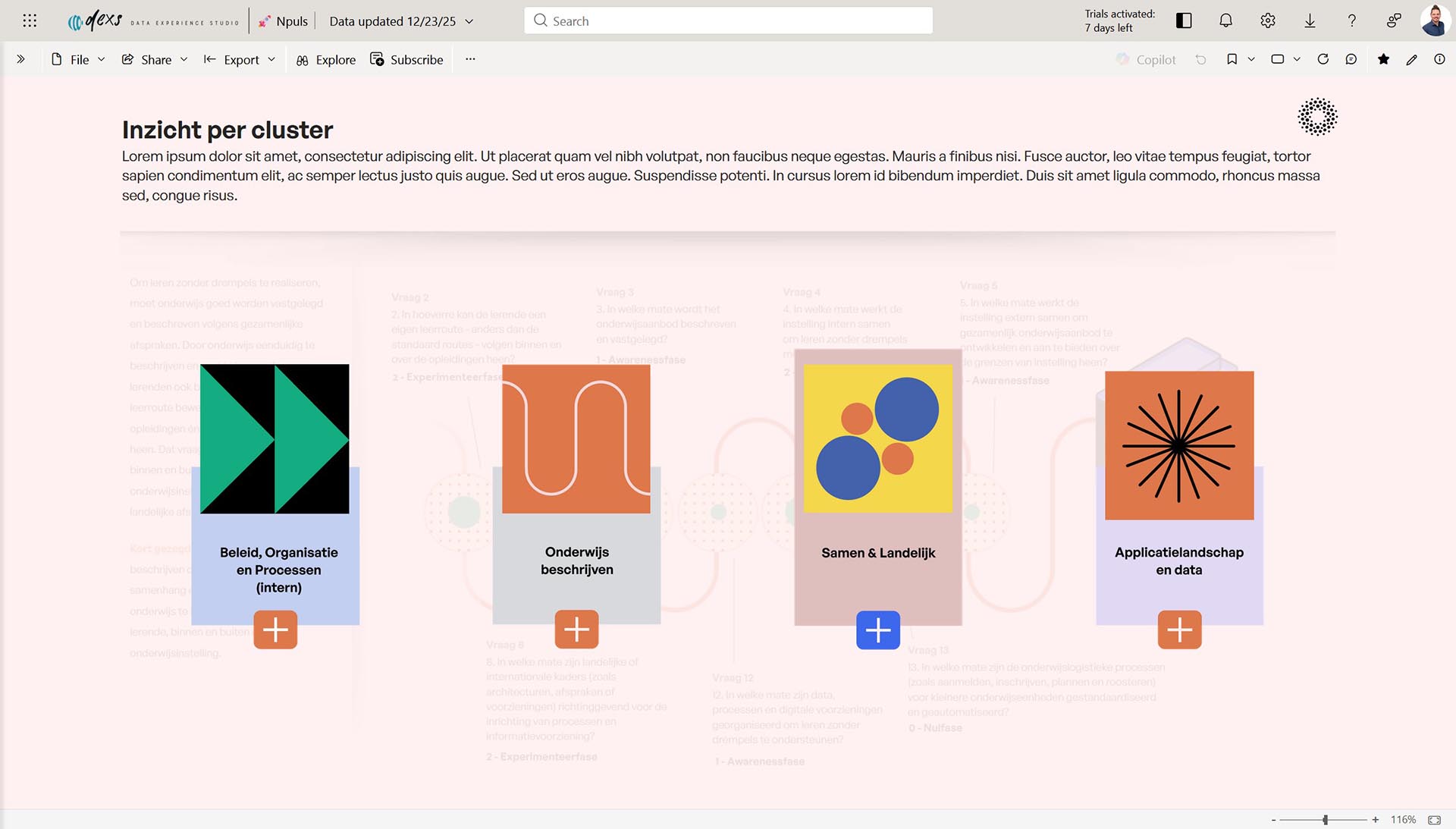 Npuls dashoard design