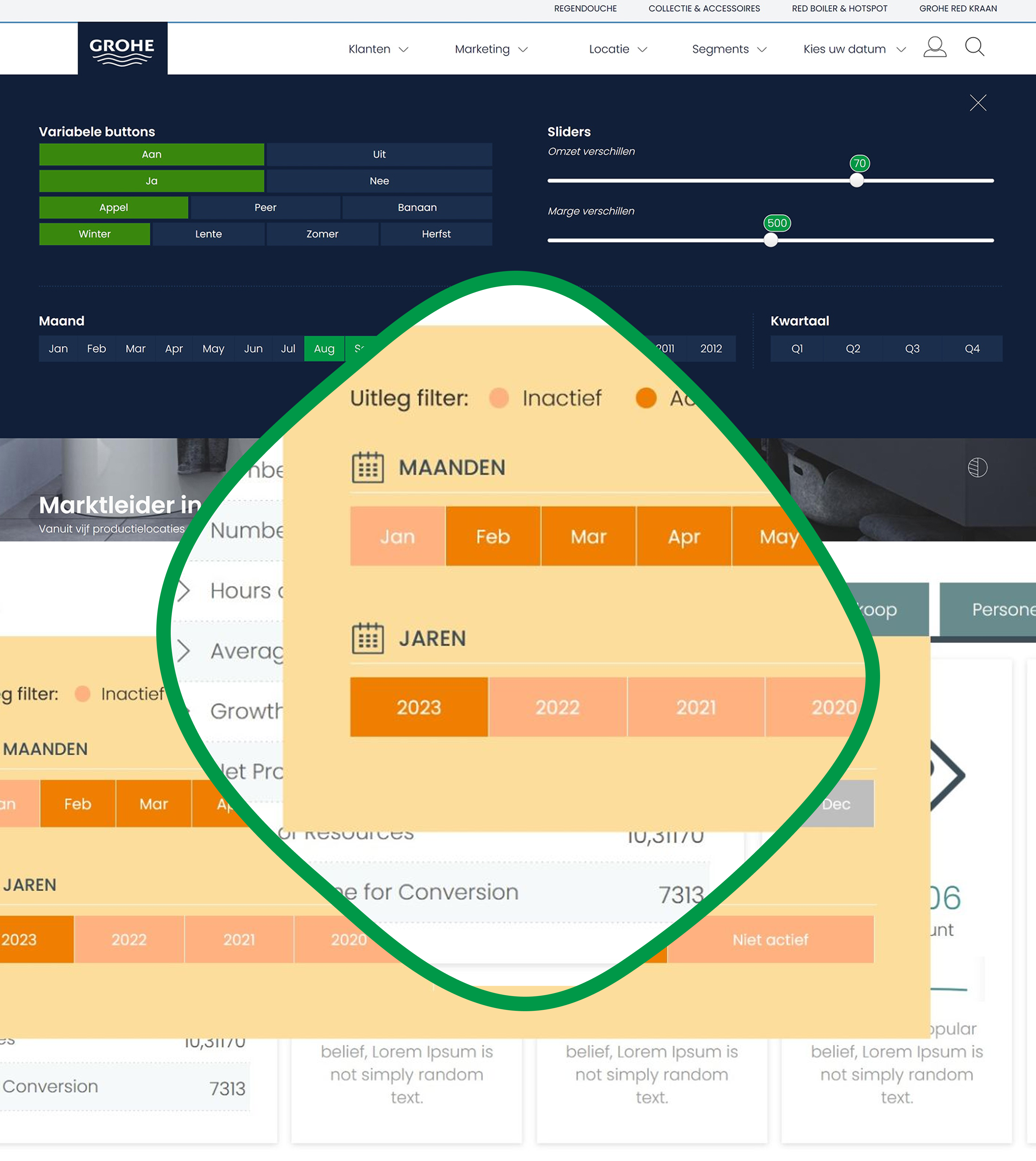 Native Horizontale Slicer in Qlik Sense